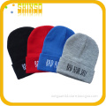 Wool Blend Embroidery Warm Beanies Caps (BS027SSJ)